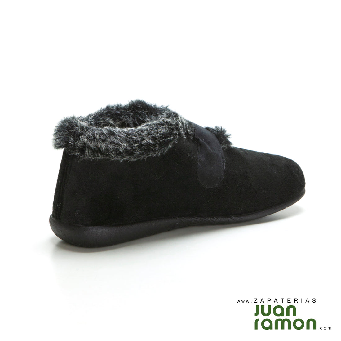 Vulladi 3216-140 Bota de ir por casa con velcro negro.
