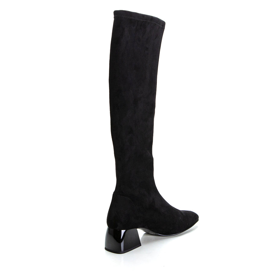 MISS ELASTIC 77663 BOTA ALTA ELÁSTICA DE TACÓN MEDIO NEGRO