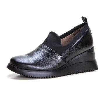 Wonders G-6613 --- Zapatos de Piel y Licra negro
