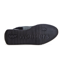 Wonders G-661 Zapatilla Casual ONE de Piel | Negras con cuña