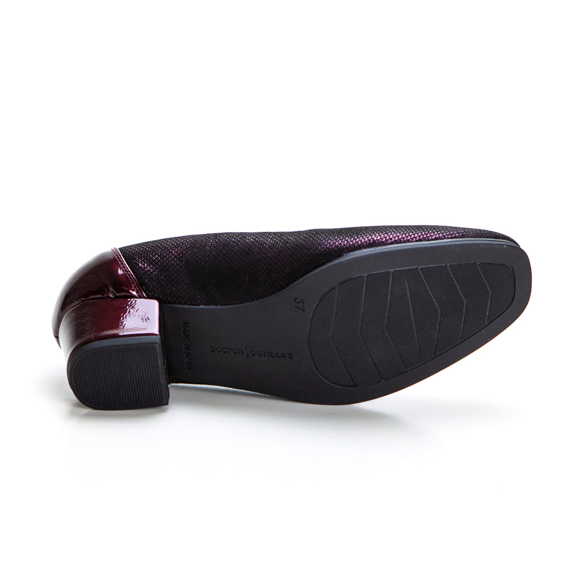 CUTILLAS 81734 ZAPATO DE SALÓN ANCHO ESPECIAL CON PLANTILLA EXTRAIBLE BURDEOS