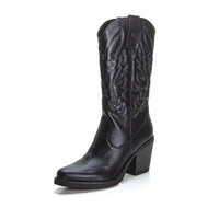 MUSTANG 54118 BOTA CAMPERA CON TACÓN ALTO NEGRO