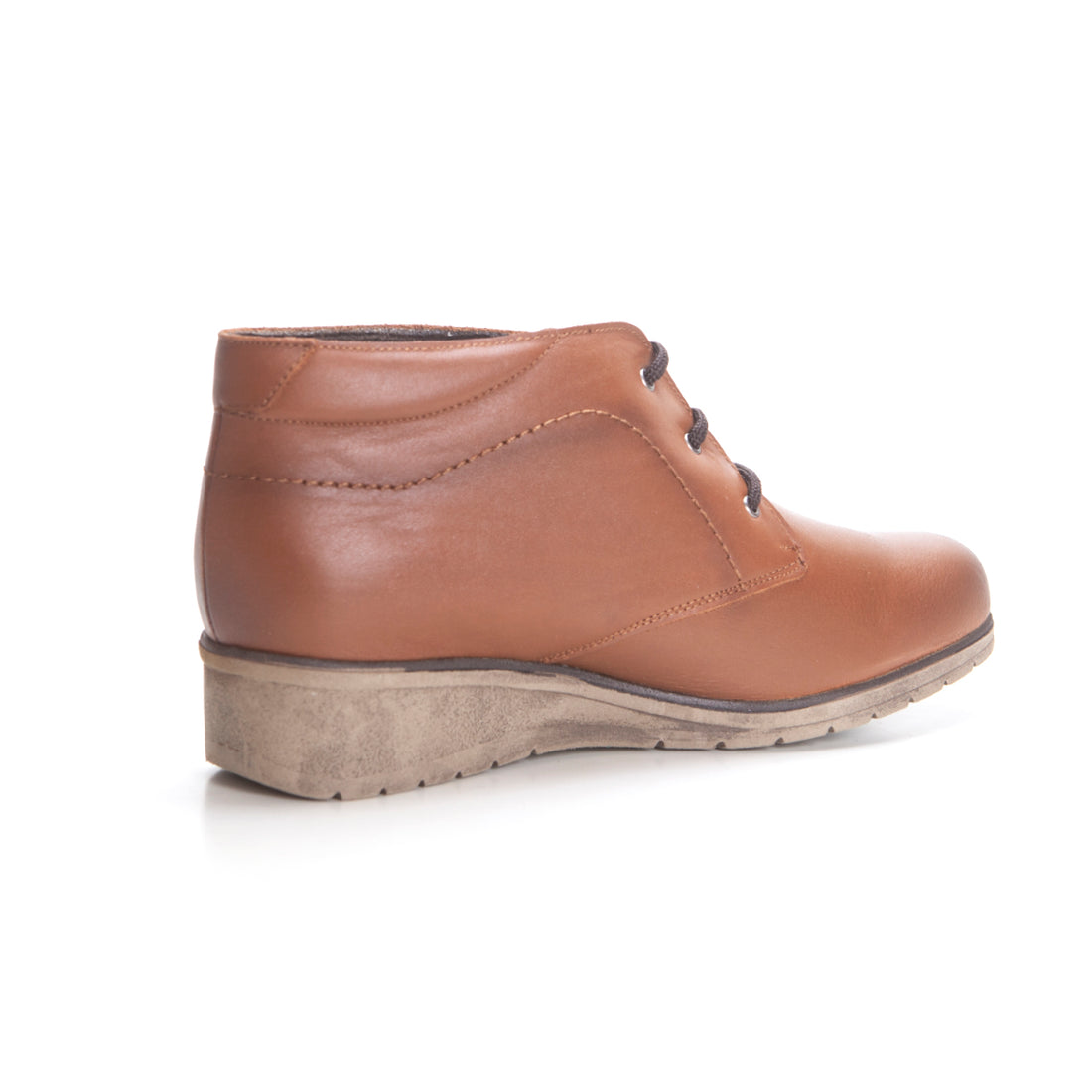 TUPIE 70241  BOTIN LISO CON CUÑA BAJA CUERO