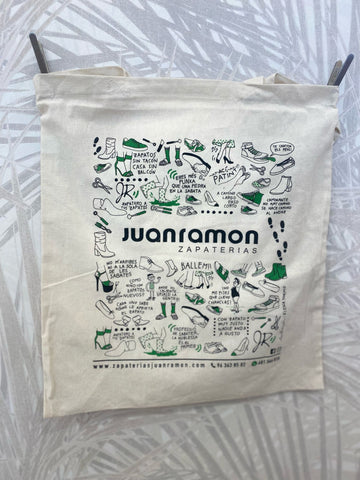 ZAPATERIASJUANRAMON.COM BOLSA DE TELA DIBUJOS Y REFRANES DE CALZADO