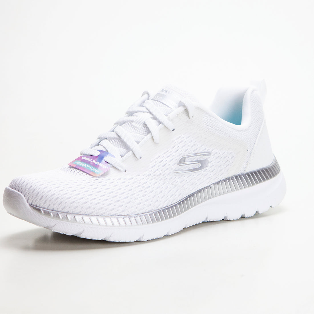 SKECHERS 12607 DEPORTIVA FLEX BLANCO PLATA