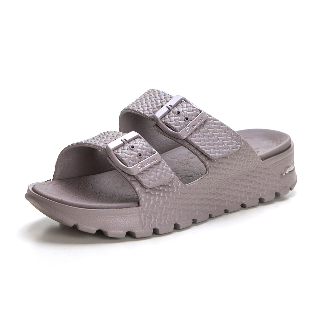 SKECHERS 111378 Zueco Arch Fit con 2 hebillas taupe