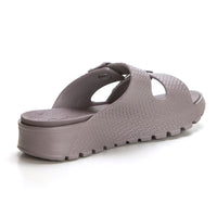 SKECHERS 111378 Zueco Arch Fit con 2 hebillas taupe