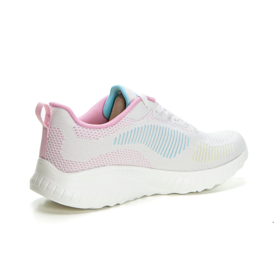 Skechers 117208 Deportivo Bobs Squad multicolor blanco