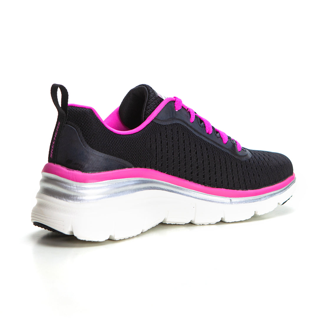 SKECHERS 149277 Deportiva con cuña negro fuxia