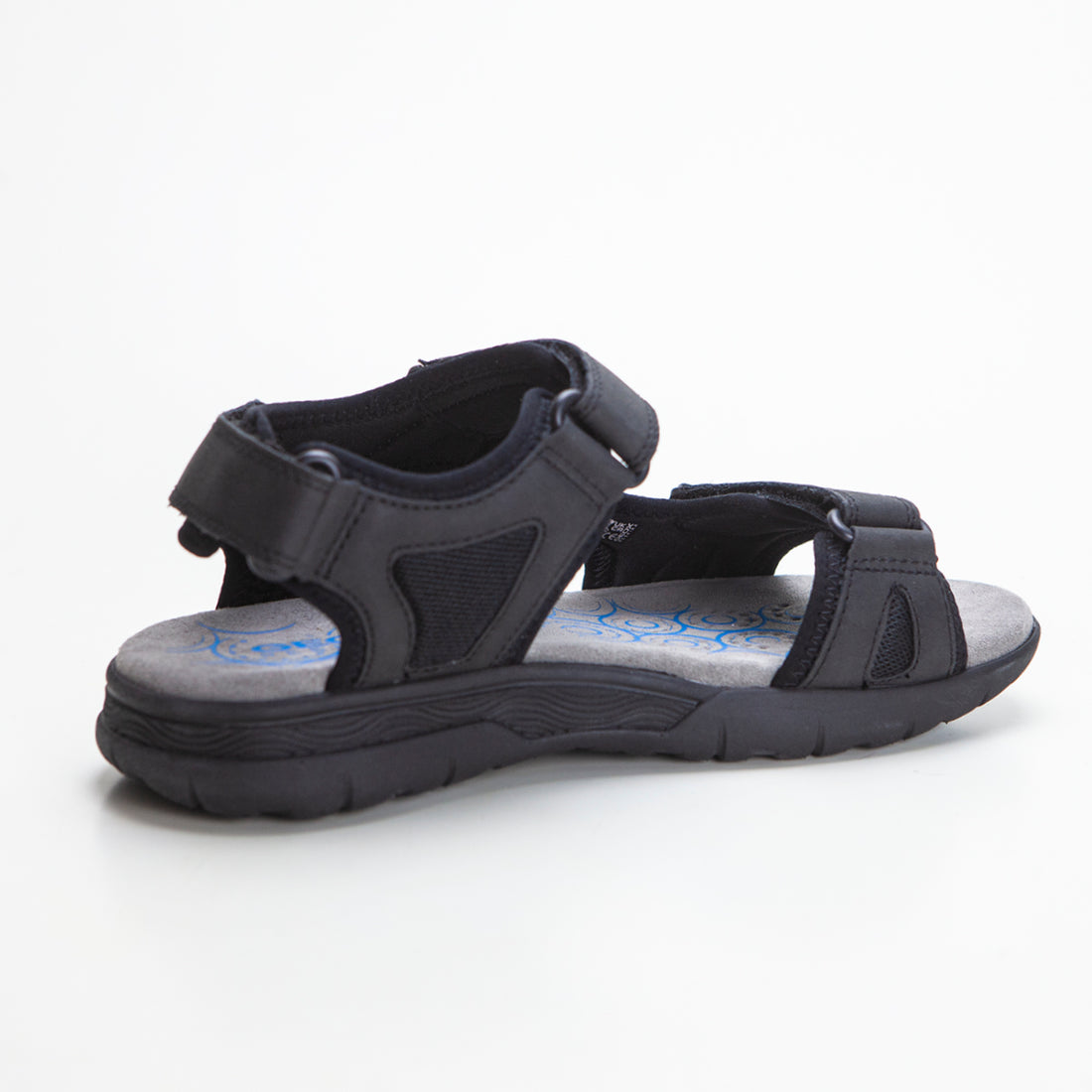 GEOX U25ELA Sandalia con velcros negro