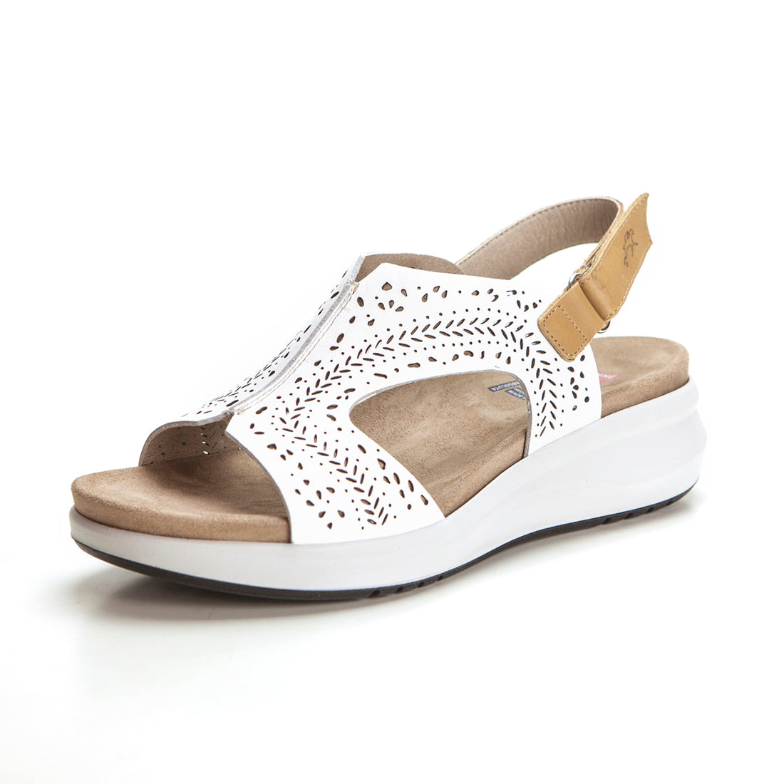 Fluchos F1481 Sandalia cómoda calada blanco