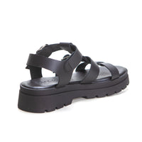 Patricia Miller 6536 Sandalia piso grueso hebillas negro