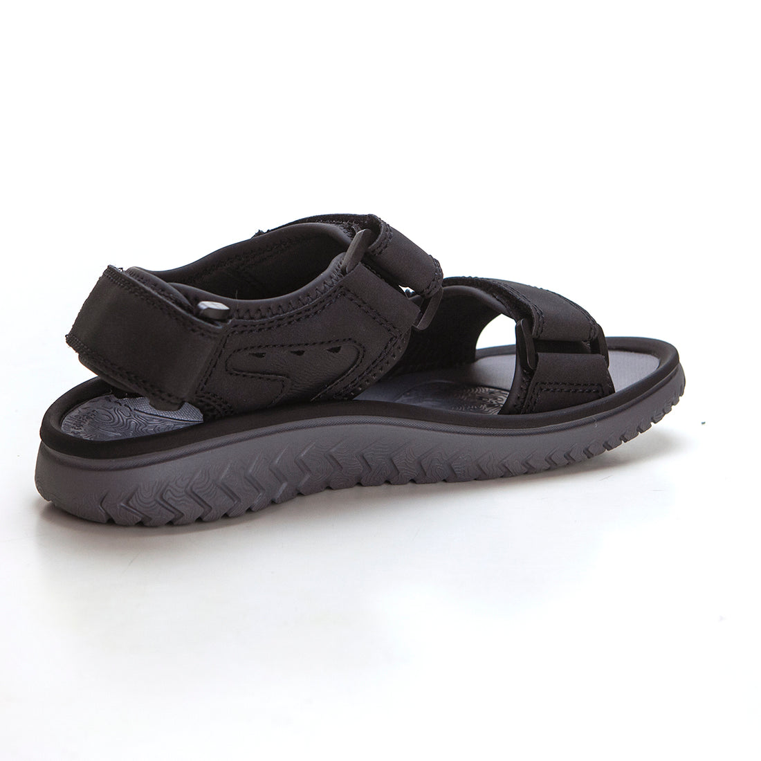 Clarks Wesley Bay Sandalia hombre tipo california negro