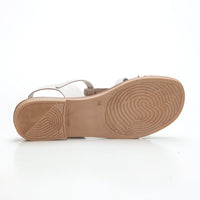 Studio Scarpe SN34386 Sandalia plana de tiras panna