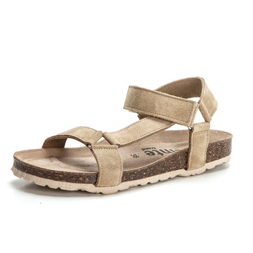 Veinte KA-2021 Sandalia de mujer con velcros mushroom