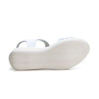 Oh my sandals 5408 Sandalia cuña baja velcro blanco