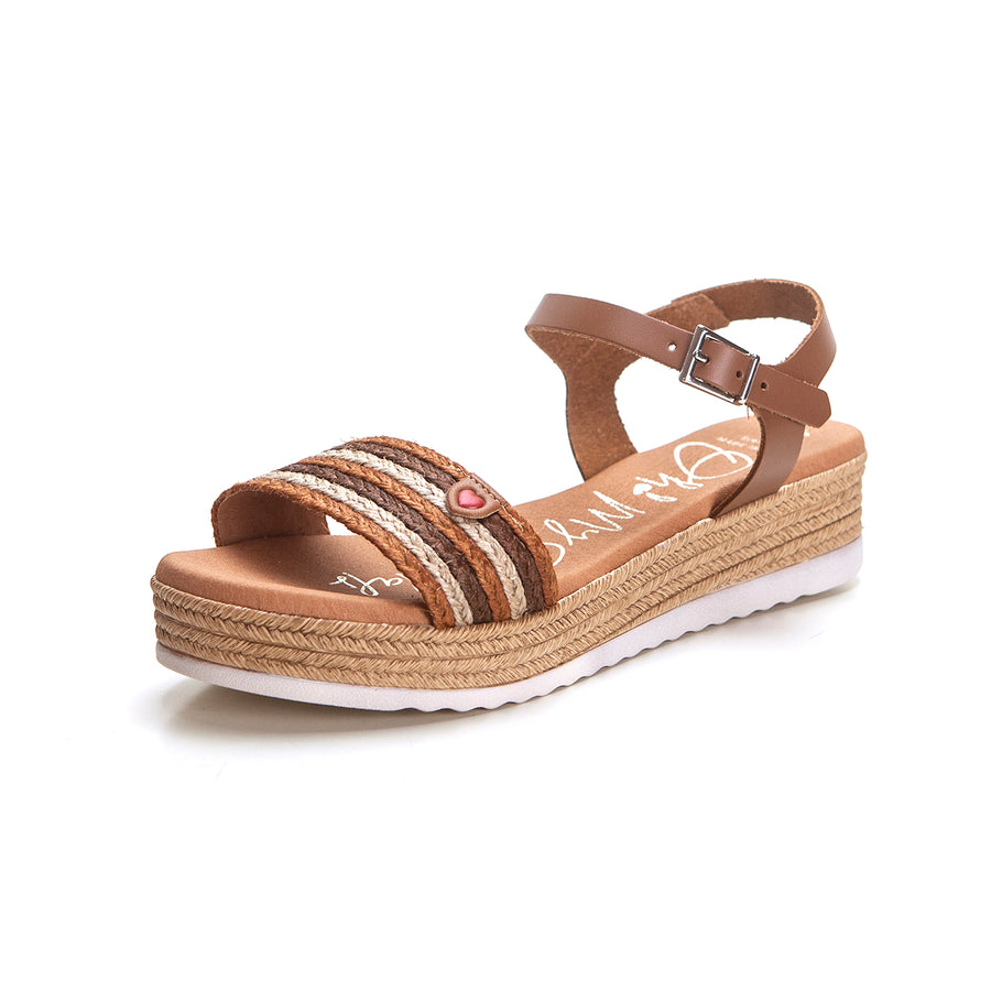 Oh my sandals 5426 Sandalia plataforma roble