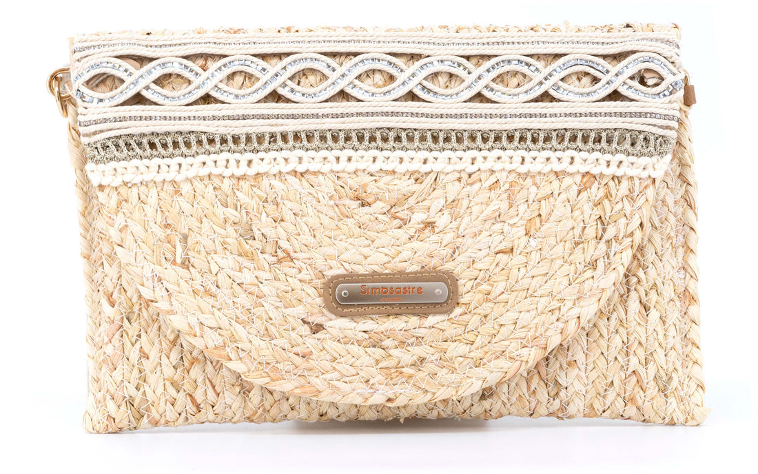 SIMOSASTRE Clutch Santorini Cartera de palma