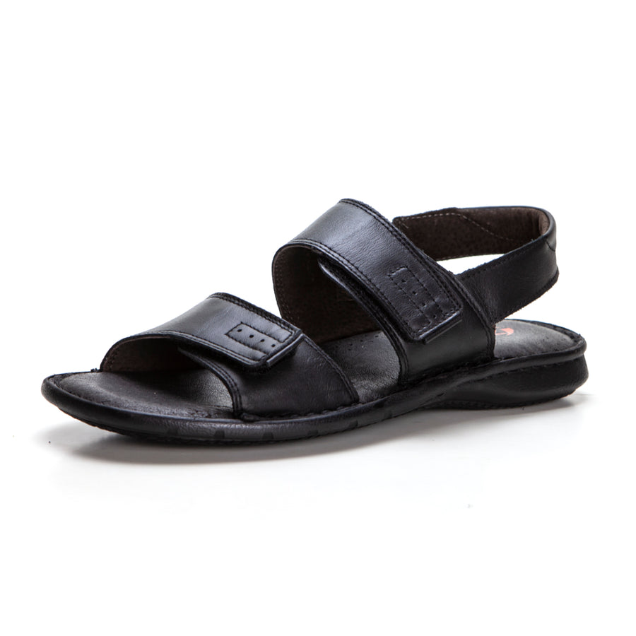 ZEN 6756 Sandalia hombre con 2 velcros negro