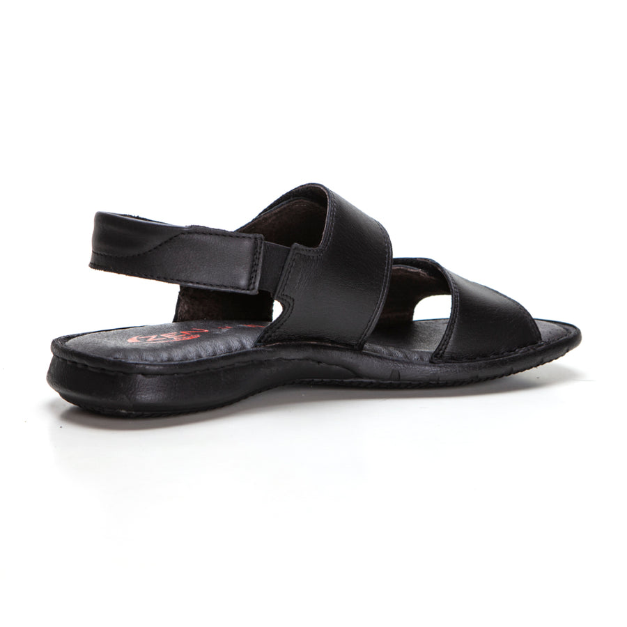 ZEN 6756 Sandalia hombre con 2 velcros negro