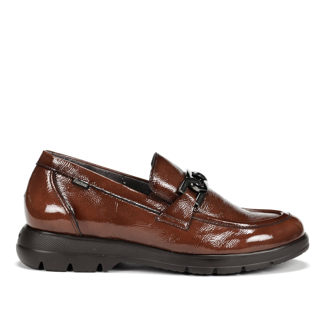 Fluchos Gladis F1794 Mocasín charol cuero mujer