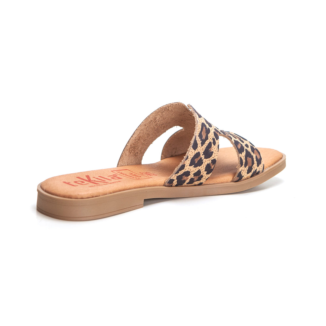 Tekila 141 Sandalia Zueco plano leopardo