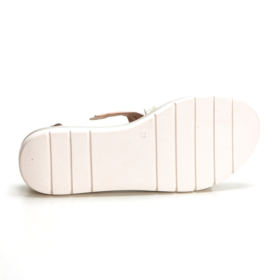 BluSandal 1601 Sandalia tubulares  plataforma multi blanco