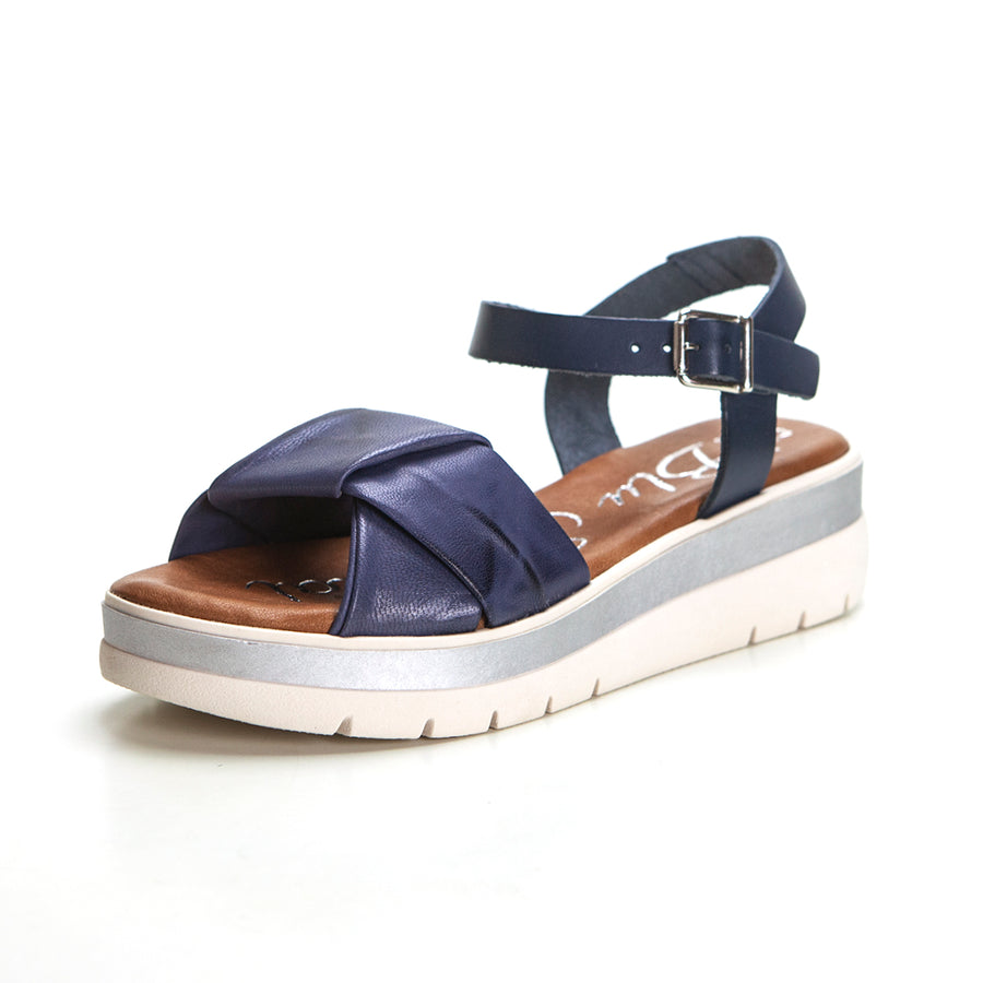 BluSandal 5 Sandalia pliegue plataforma azul