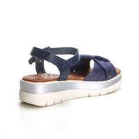 BluSandal 5 Sandalia pliegue plataforma azul