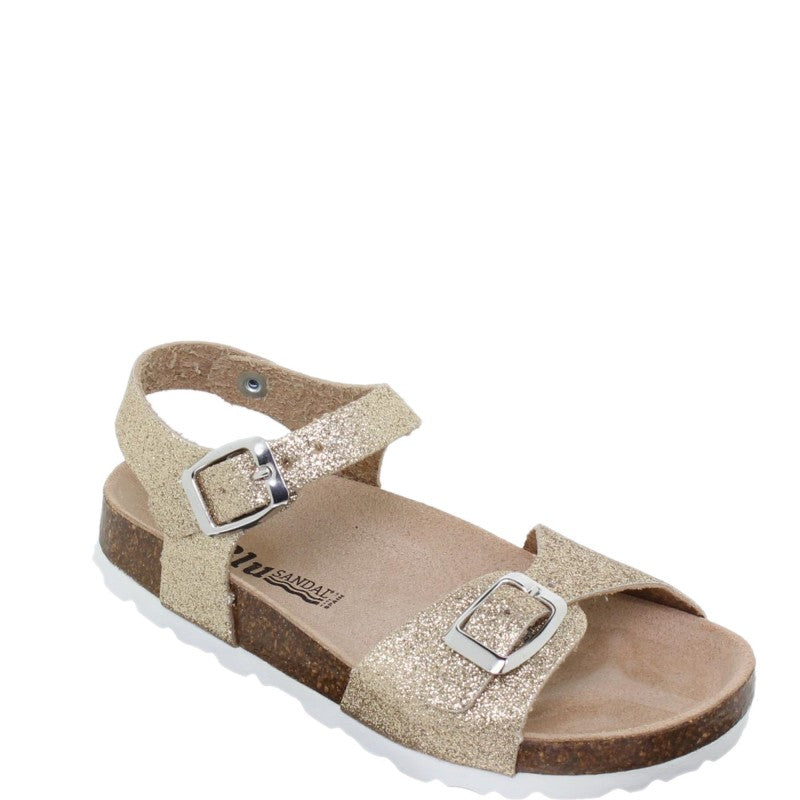 BluSandal 11253 Sandalia bio hebillas niña oro