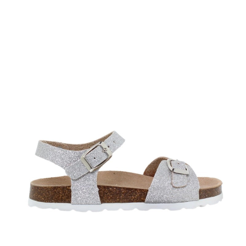 BluSandal 11253 Sandalia bio hebillas niña plata