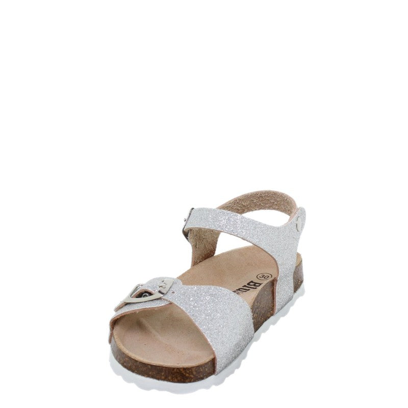 BluSandal 11253 Sandalia bio hebillas niña plata