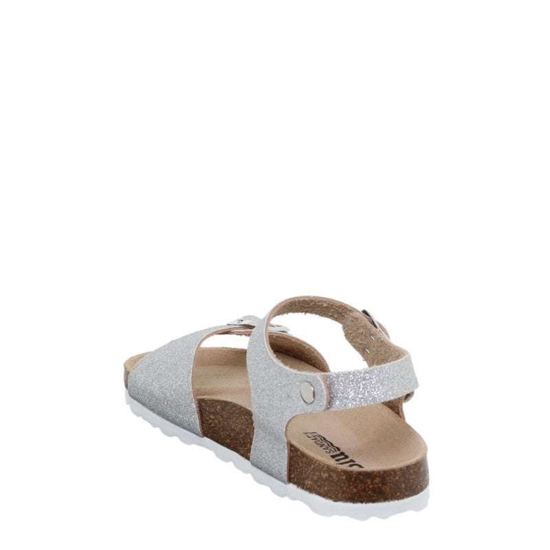 BluSandal 11253 Sandalia bio hebillas niña plata