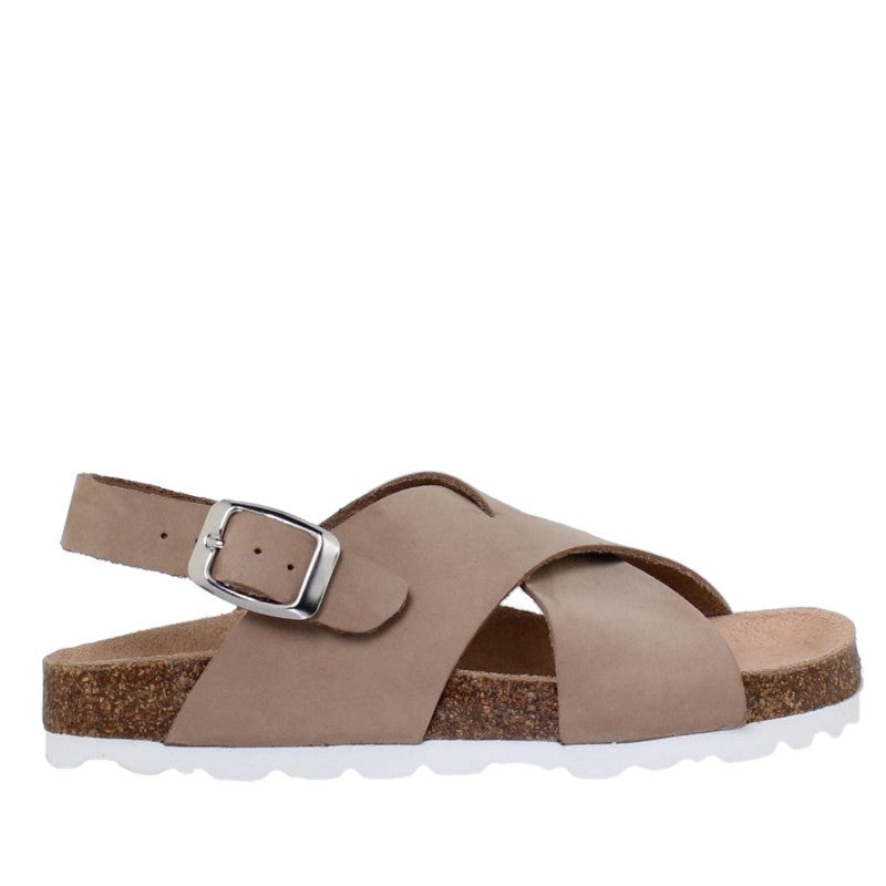 BluSandal 6017 Sandalia bio cruzada taupe