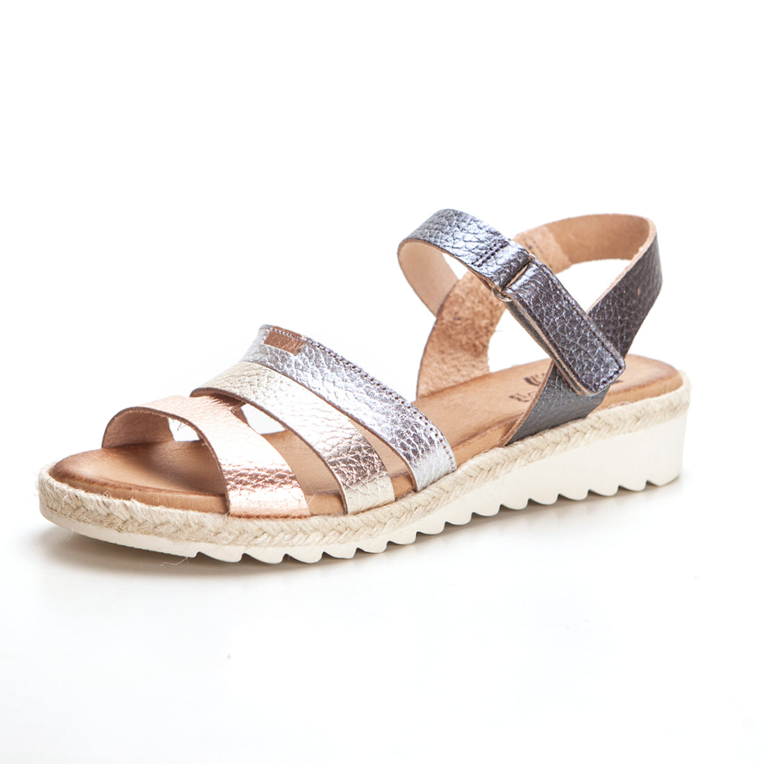 BluSandal 2898 Sandalia tiras plomo