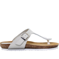 502 Blu Sandal Esclava bio hebilla blanco