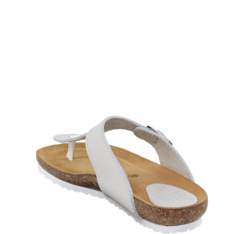 502 Blu Sandal Esclava bio hebilla blanco