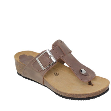 Blu Sandal 714 Esclava bio de cuña piedra