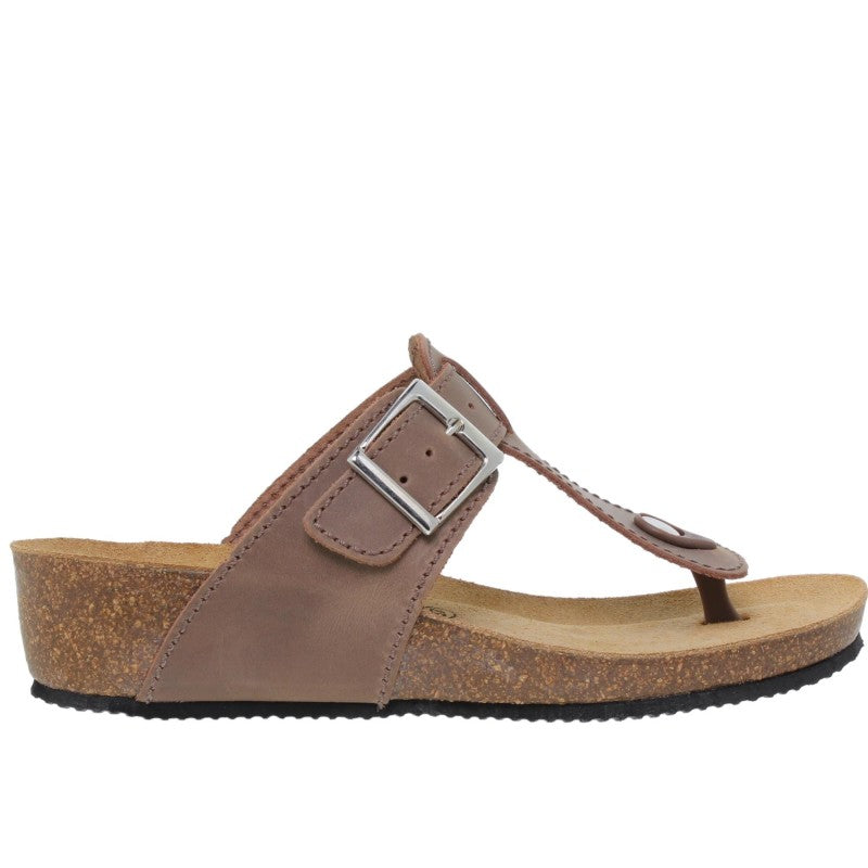 Blu Sandal 714 Esclava bio de cuña piedra