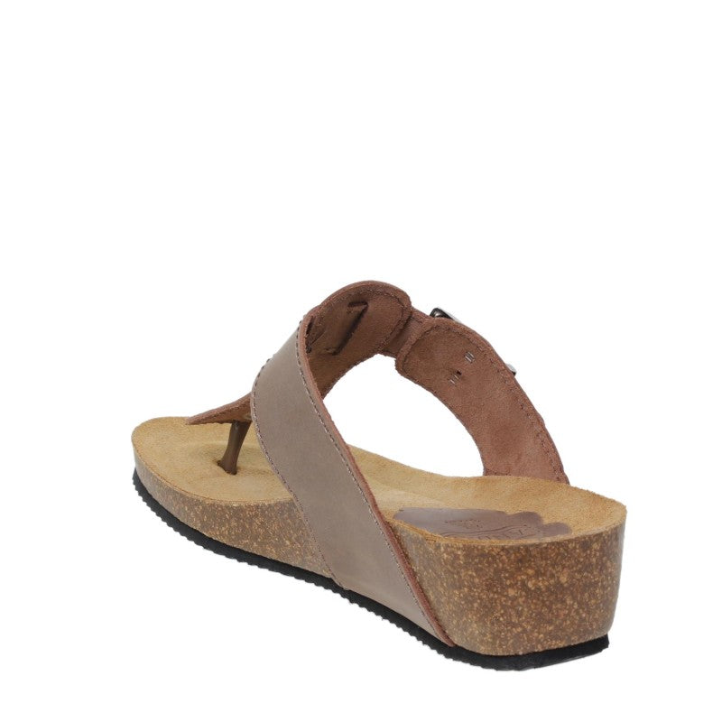 Blu Sandal 714 Esclava bio de cuña piedra