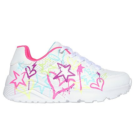 Skechers 310391-L Deportiva corazones estrellas blanco