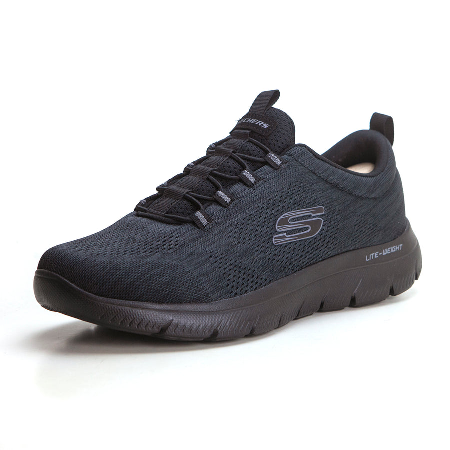 SKECHERS 232186 Deportiva hombre con elásticos negro