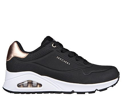 SKECHERS 177094 Zapatilla Uno con cámara de aire negro combiando oro