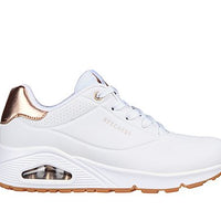 SKECHERS 177094 Zapatilla Uno con cámara de aire blanco combiando oro