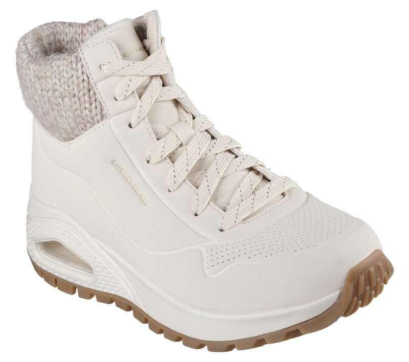 Skechers 167988 Botín cámara de aire con cuello de lana natural