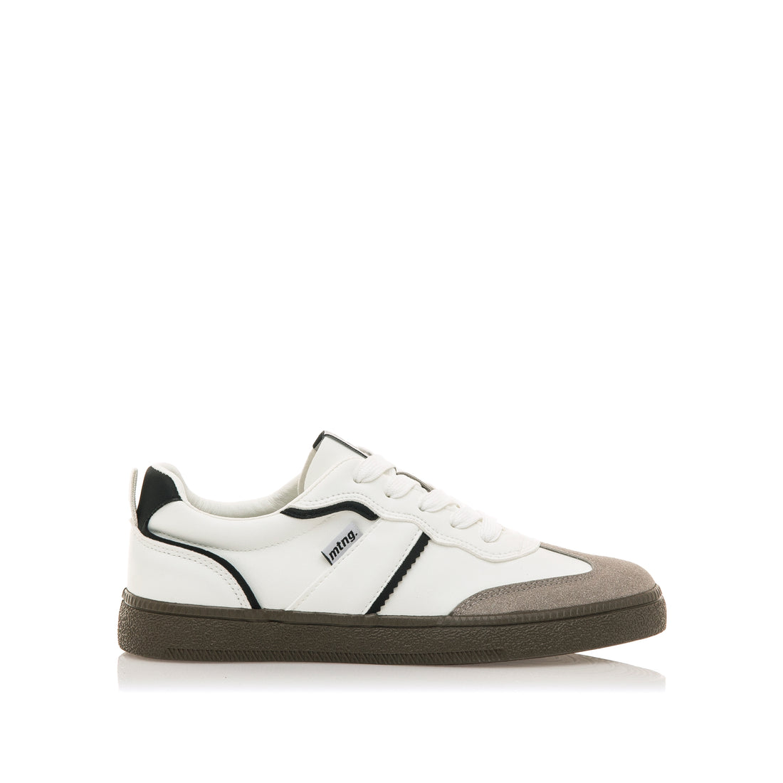 Mustang 60516 Zapatilla retro blanca combinada negro