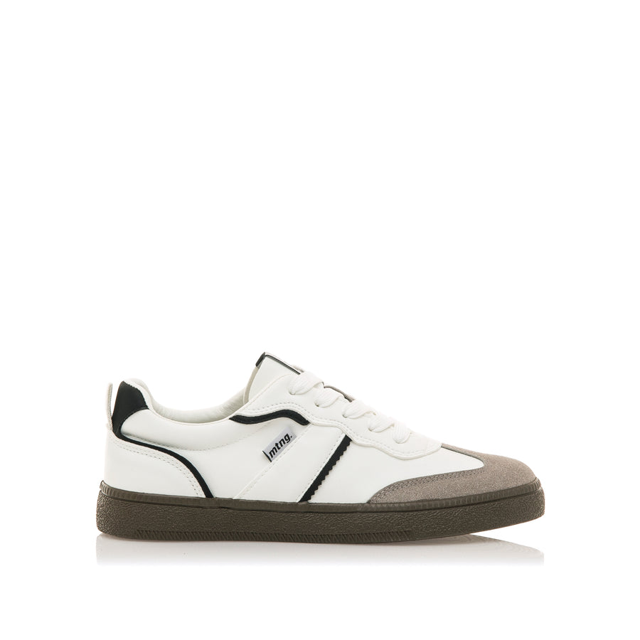 Mustang 60516 Zapatilla retro blanca combinada negro