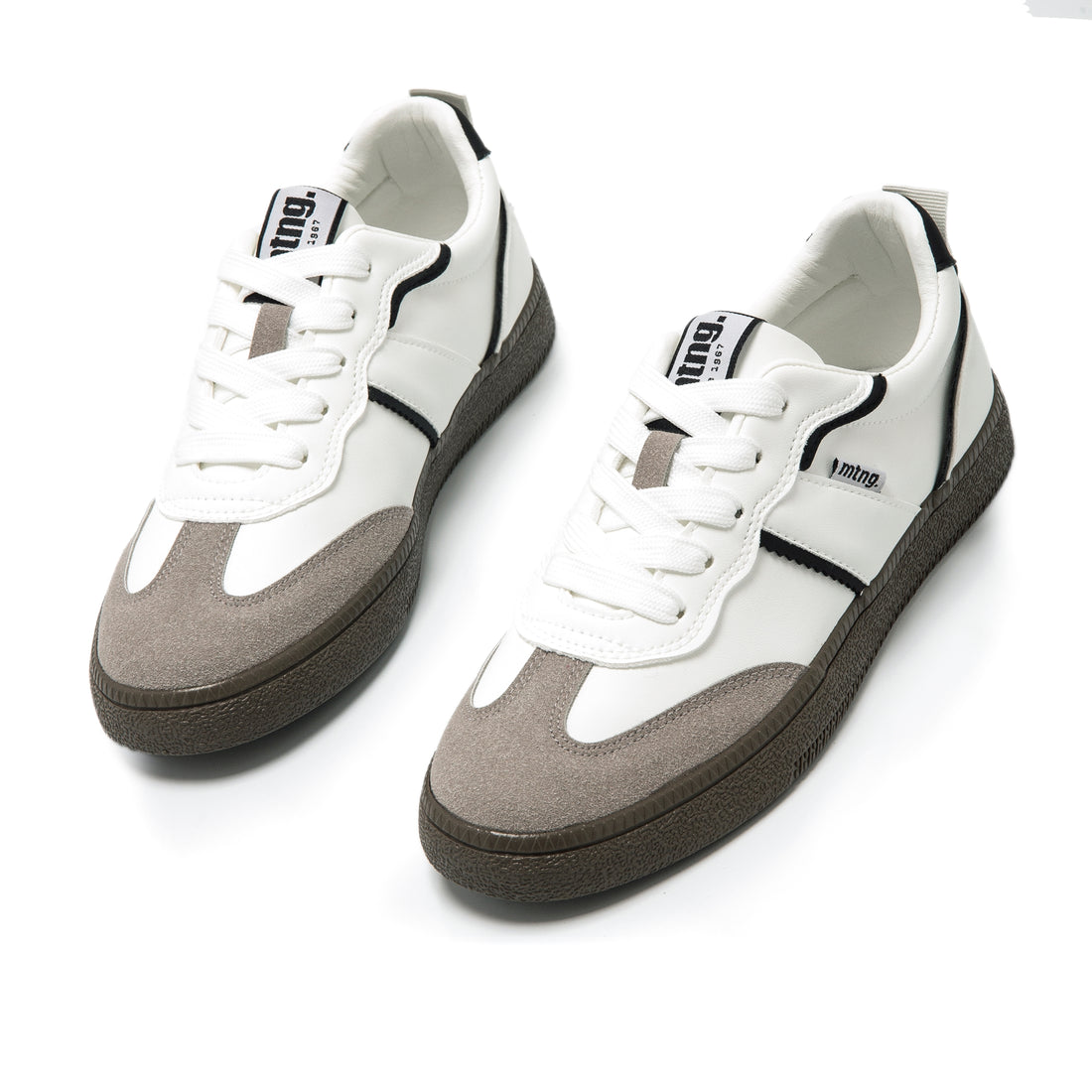 Mustang 60516 Zapatilla retro blanca combinada negro