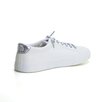 Mustang 60142 Zapatilla blanca combinada plata