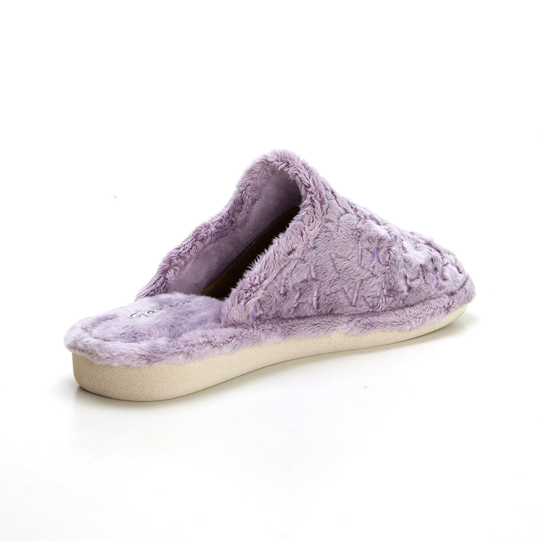 Garzón P450.584 Zapatilla de ir por casa mujer destalonada estrellas purpura